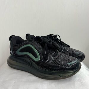 Nike Air Max 720 Black Green Iridescent Sneakers- Preowned